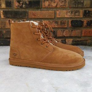 UGG HARKLEY SUEDE BROWN WOOL MENS BOOTS SIZE 18